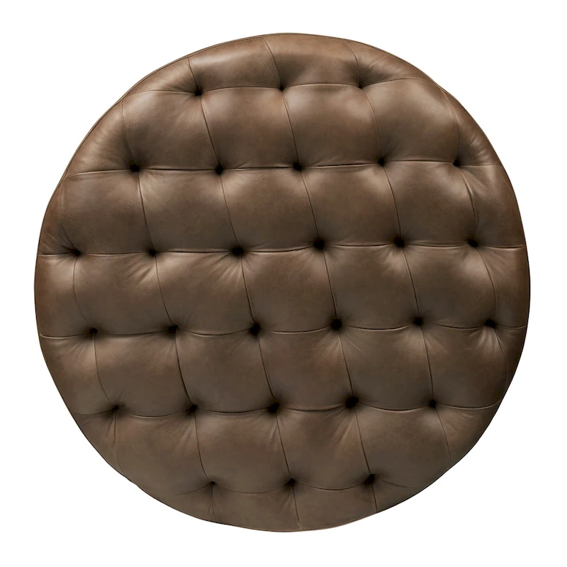 Poly & Bark Ascot Ottoman - Full Grain Genuine Italian Leather