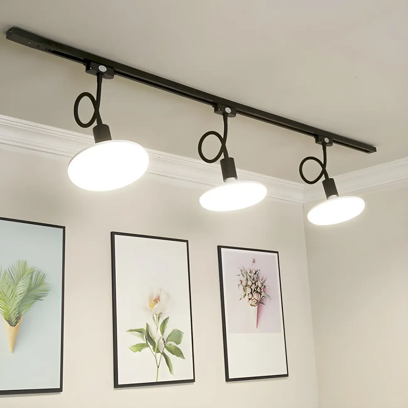 5-Light Modern LED Track Lighting with Adjustable Head