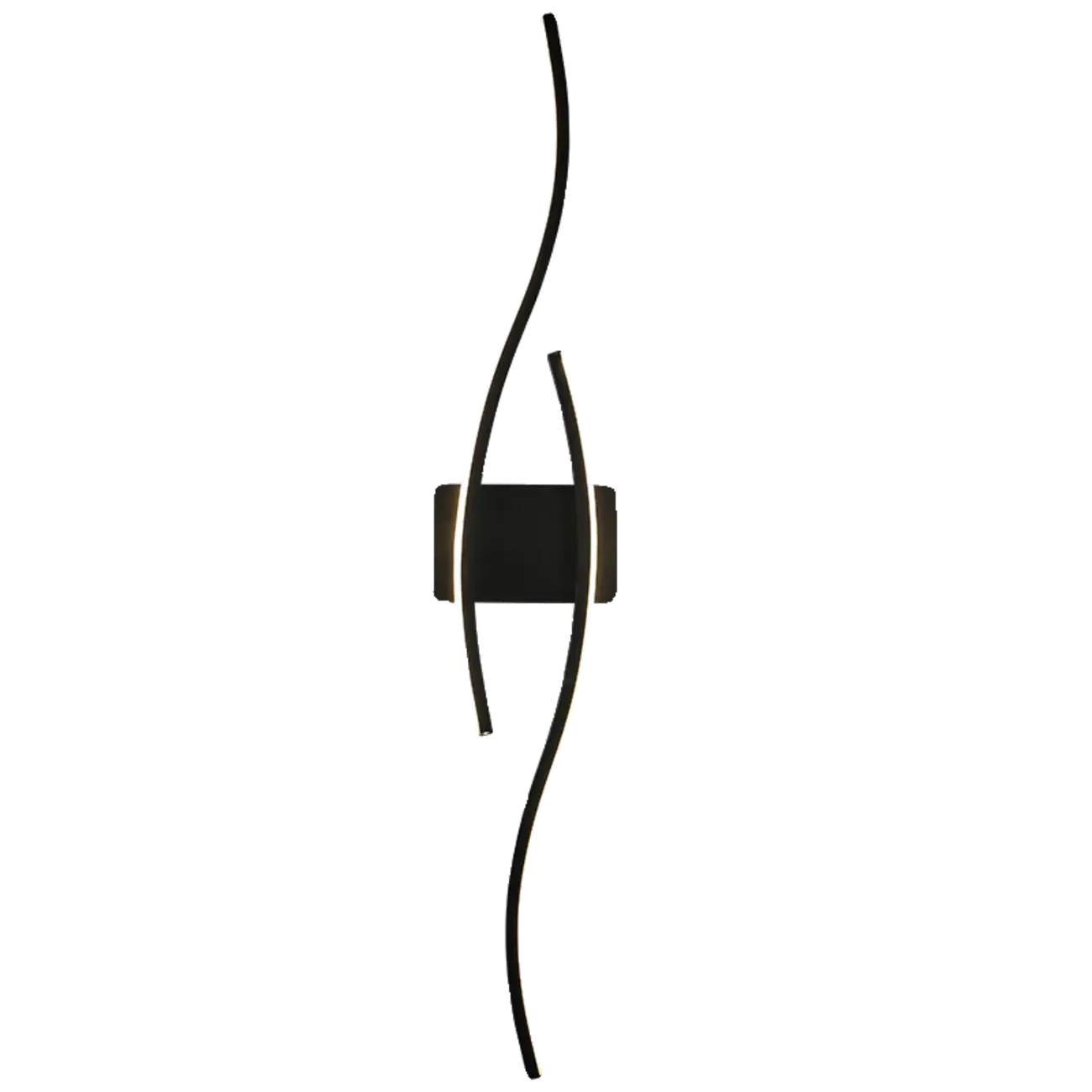 Modern Metal Dual Wave Linear LED Wall Sconce Dimmable