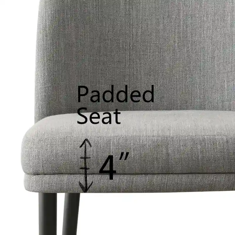 Linen Upholstered Dining Chair(Set of 2)