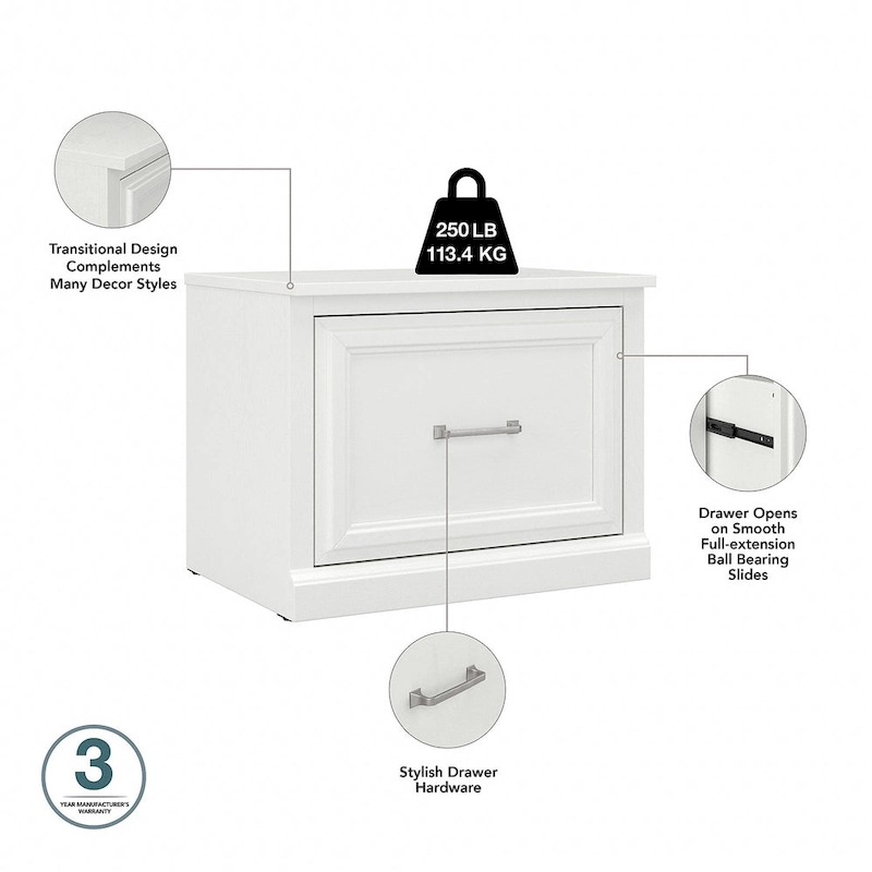 Woodland 24W Small Shoe Bench with Drawer by Bush Furniture