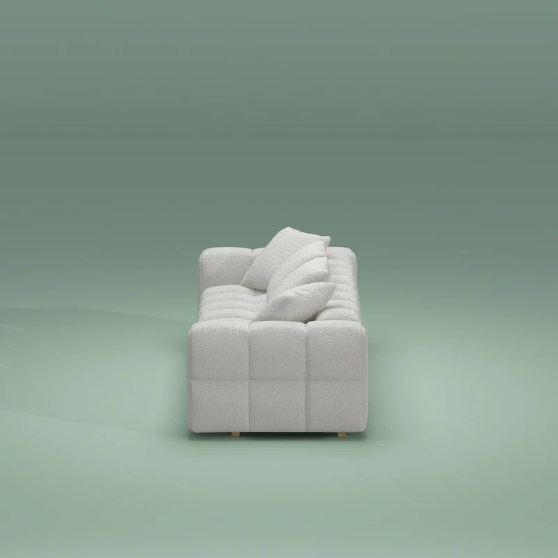 Teddy Velvet Loveseat Sofa with Armrest, 100.8