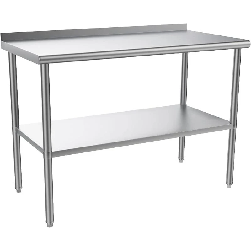 Adjustable Stainless Steel Commercial Prep Table