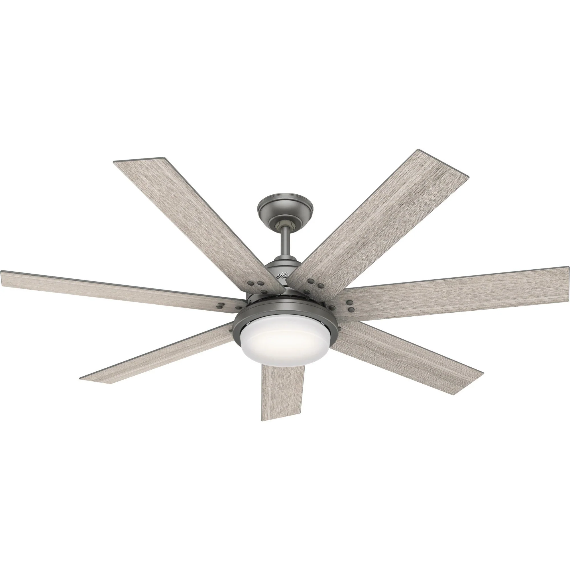 Hunter WiFi Whittington Ceiling Fan with LED Light, Handheld Remote - Windmill - Industrial, Farmhouse, Rustic - SMART FAN!