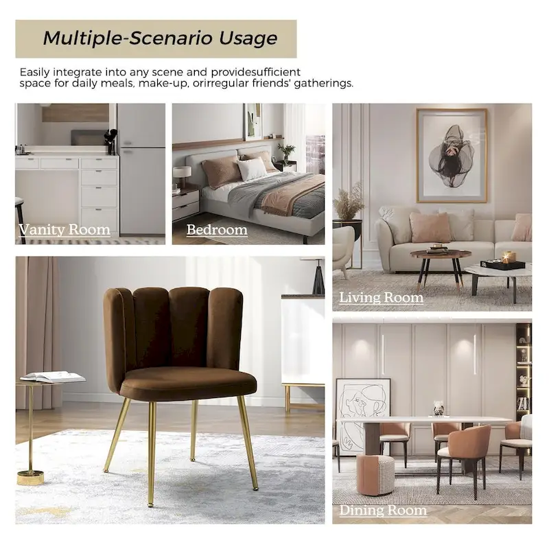 Anjela Side Chair with Tufted Back