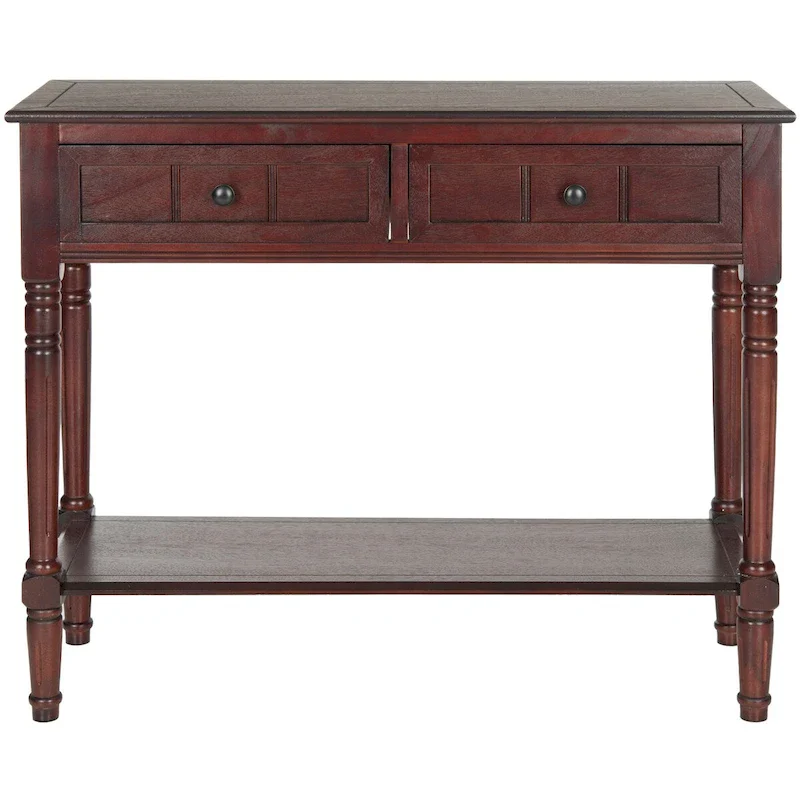 Grey 2-Drawer Console Table - 35.8 x 13.8 x 29.5 - 36Wx14Dx30H