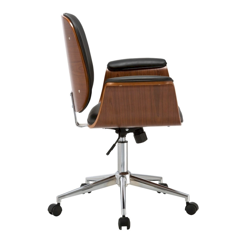 Carson Carrington Vejle Faux Leather Mid-Century Office Chair