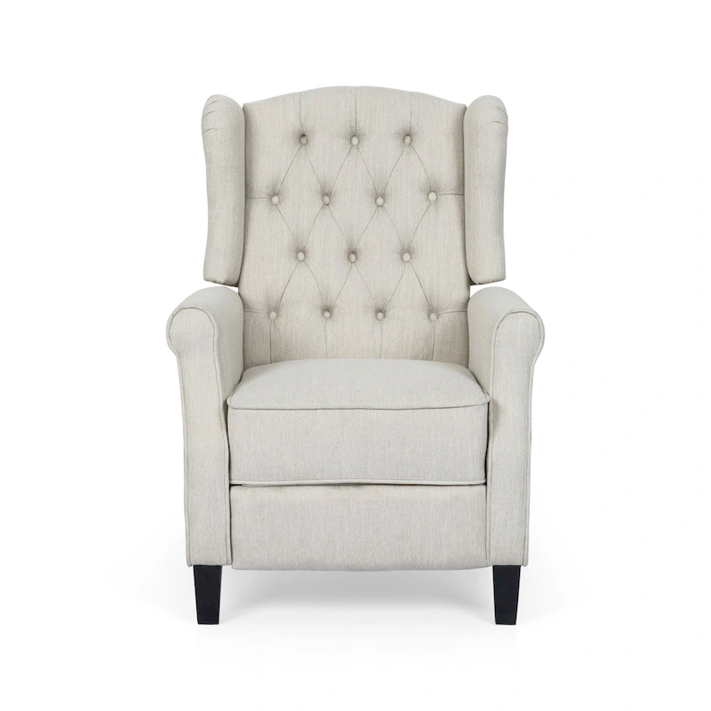 Push Back Recliner with Wingback, Modern and cozy recliner chair