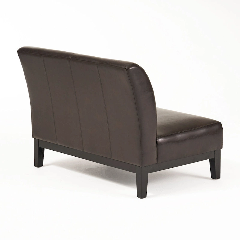 Darcy Brown Bonded Leather Loveseat