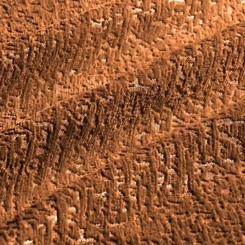 110.2 Chenille Three Seater Upholstered Sofa, 1 Ottoman