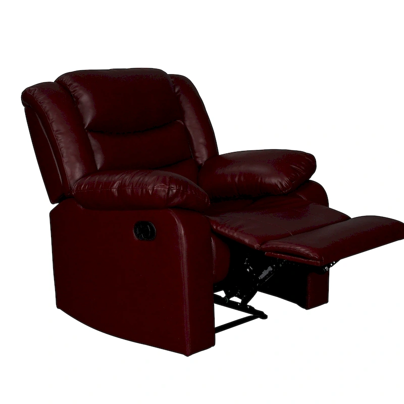 Manual Reclining 3-Piece Living Room Sofa Set - Sofa with Dropdown Table, Loveseat with Console, and Recliner