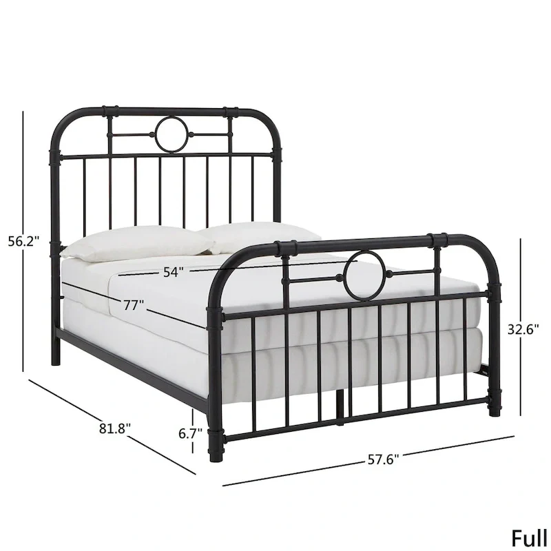 Kendal Black Metal Bed by iNSPIRE Q Classic