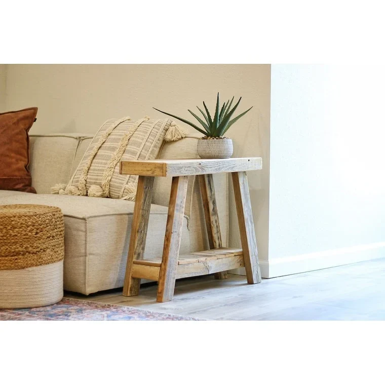 26x10x23 Aztec A Frame Side Table (Natural)