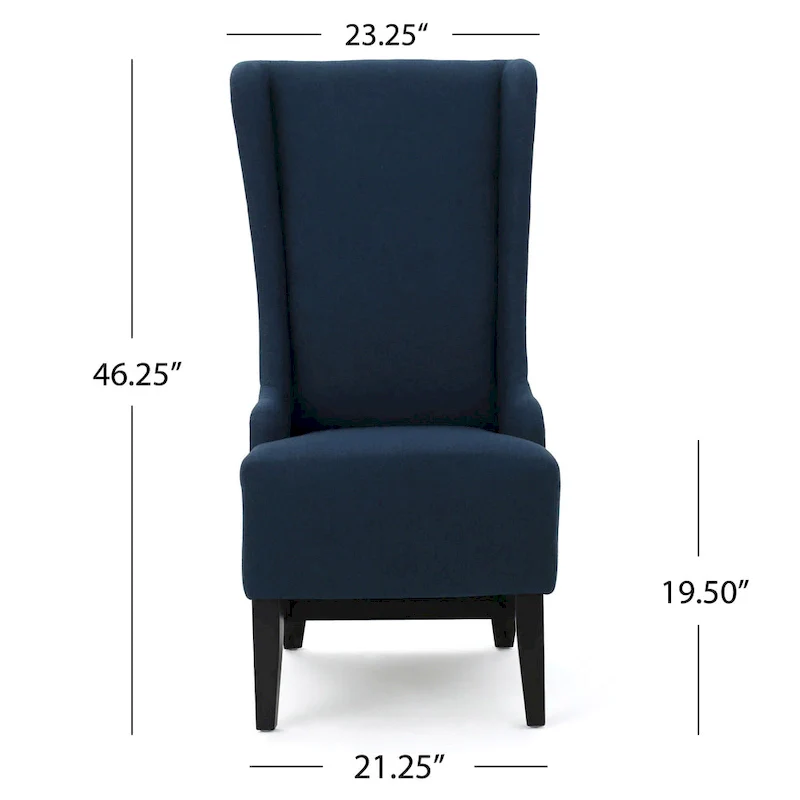 Callie High-back Fabric Dining Chair by  - 23.25 L x 28.75 W x 46.25 H