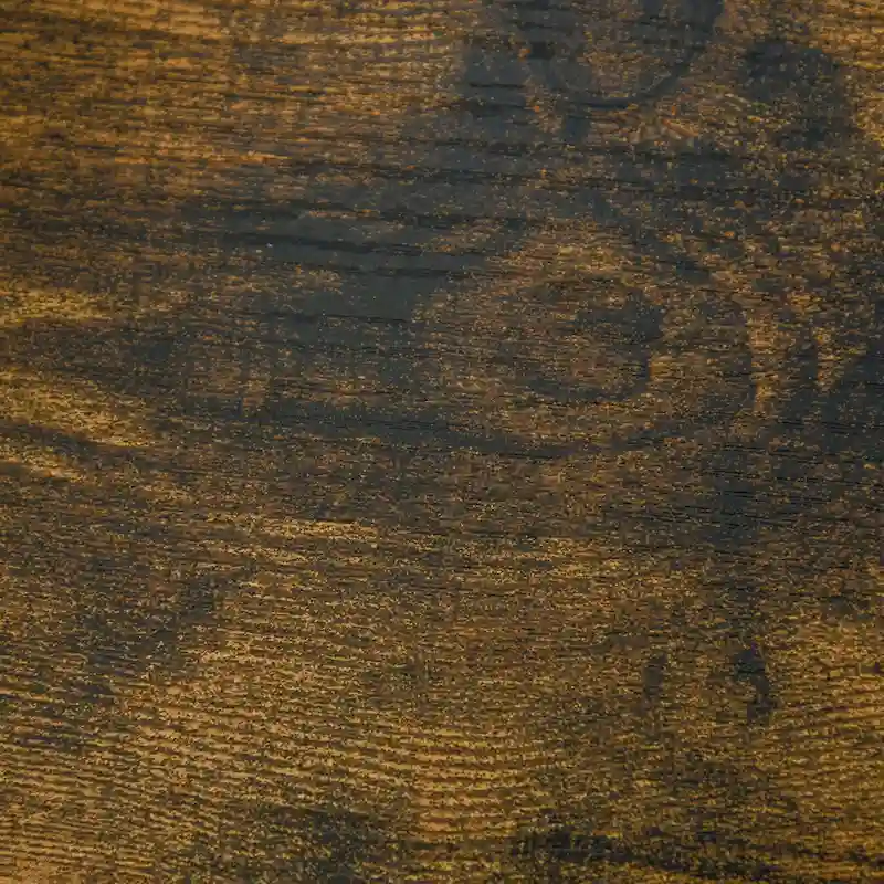 Industrial Side Table with 2 Drawers, Small End Table with Storage Shelf, Accent Sofa Table with Groove Handle and Metal Frame