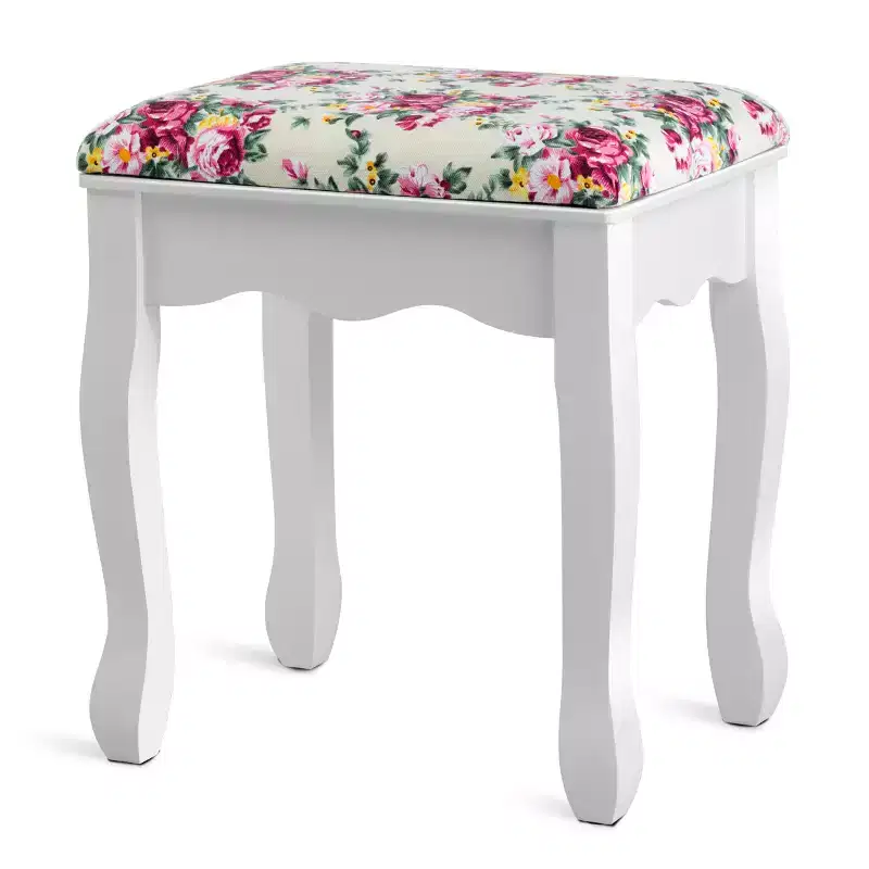 Costway Makeup Vanity Table Drawers Oval Dressing Table Kids Gift