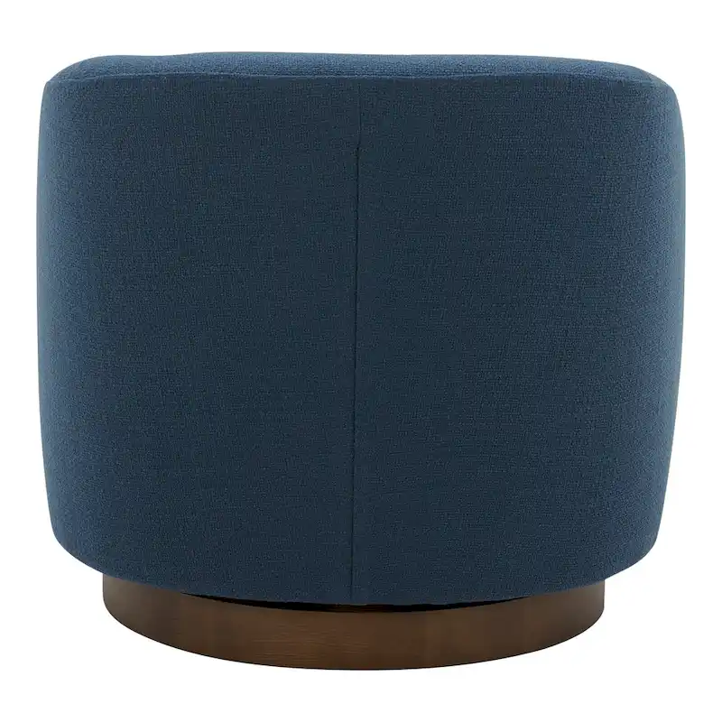 Aurelle Home Modern Upholsted Swivel Barrel Chair