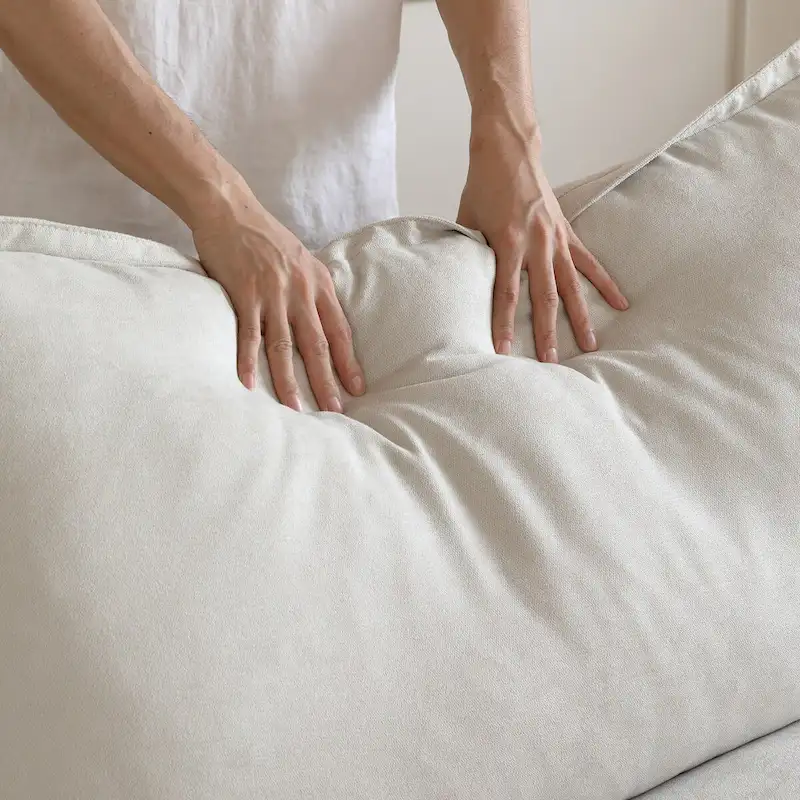 Large 4 - Piece L-shaped Sectional Sofa Modern Linen Upholstered Couches