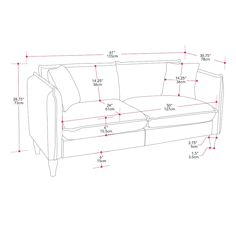 Henry Boucle Loveseat