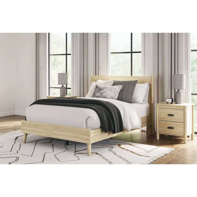 Signature Design by Ashley Cabinella Light Brown Platform Bed