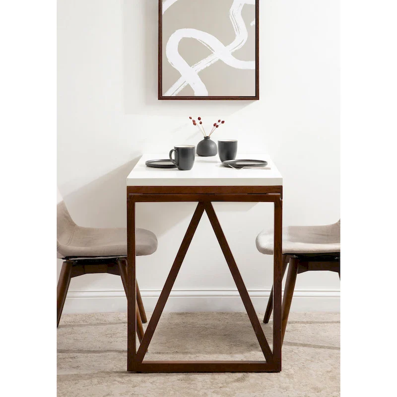 Kate and Laurel Kaya Wood Wall-Mounted Table - 24x33x31
