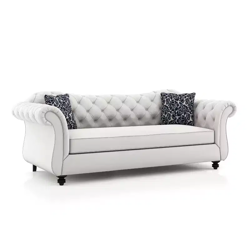 Brushwood Button Tufted Sofa - HOMES: Inside + Out