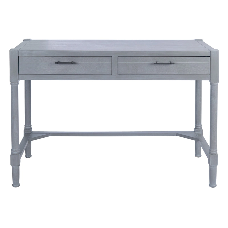 SAFAVIEH Zennure White Washed Grey Writing Desk