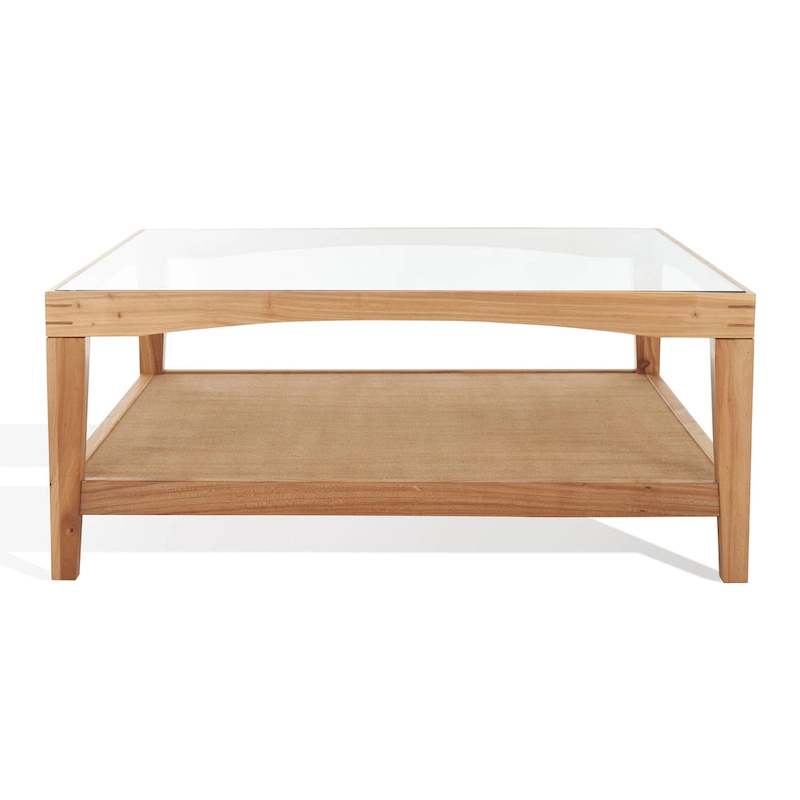 SAFAVIEH Couture Nicolella Square Glass Coffee Table - 40W x 40D x 17H
