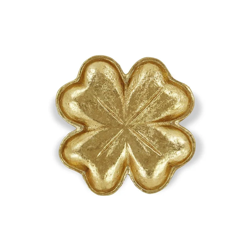 Isano Golden Cast Iron Four Leaf Clover