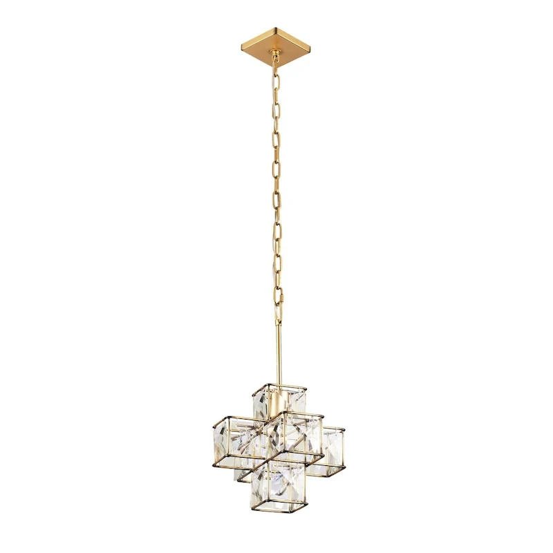 Cubic 1-light Calypso Gold Pendant