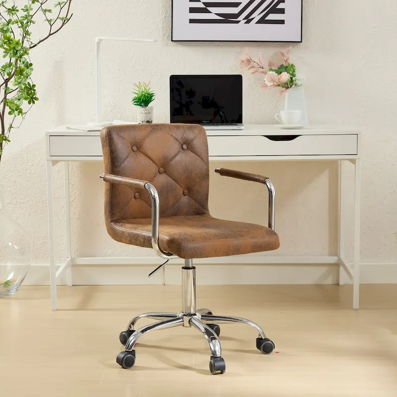 Home Office Desk Chairs 360 Swivel Height-Adjustable Accent Chair