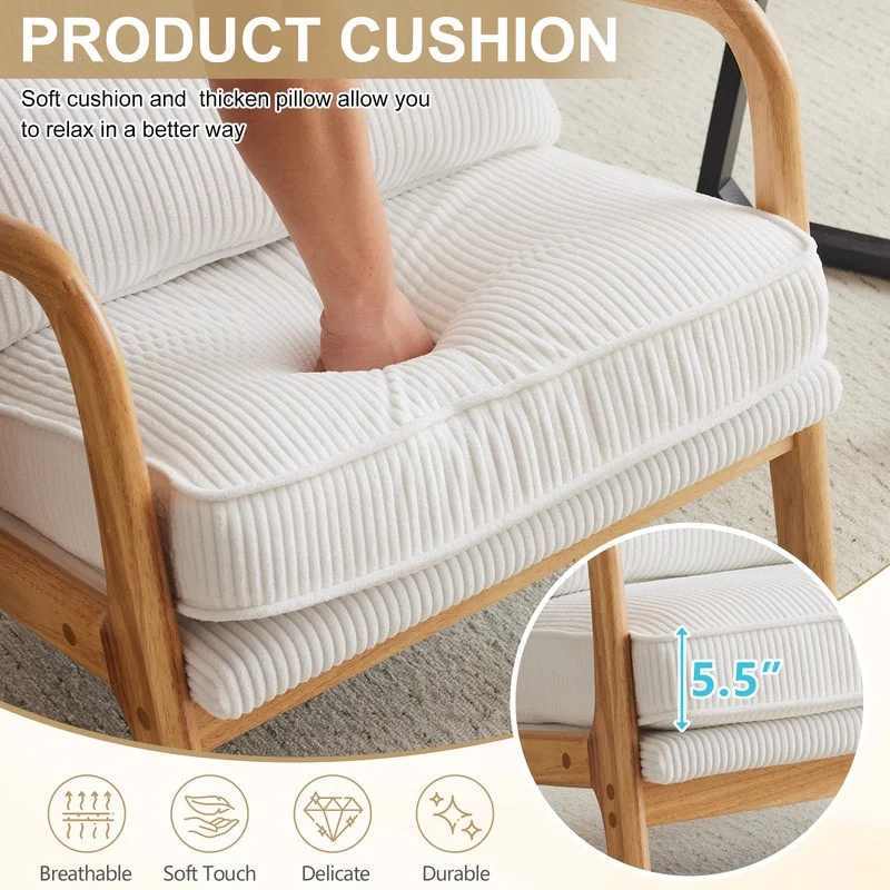 Mid Century Modern Upholstered Accent Chair