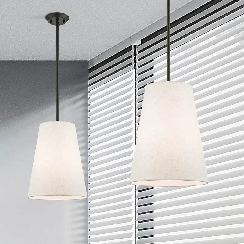 Livex Lighting 1 Light Bronze Pendant, 41387-07 - 11  Dia x 19.25  - 49.25  Adj. H