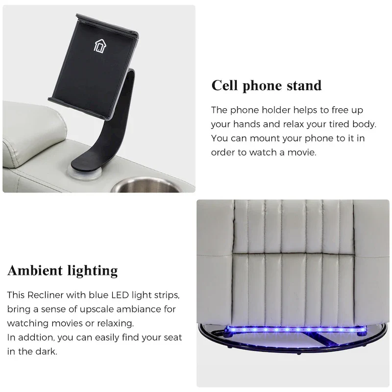 Multifunctional 270 Swivel Home Theater Power Recliner