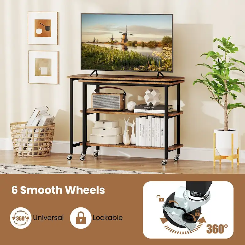 Gymax 360 Free Rotating Sofa Side Table Mobile L-shaped Laptop Table - See Details