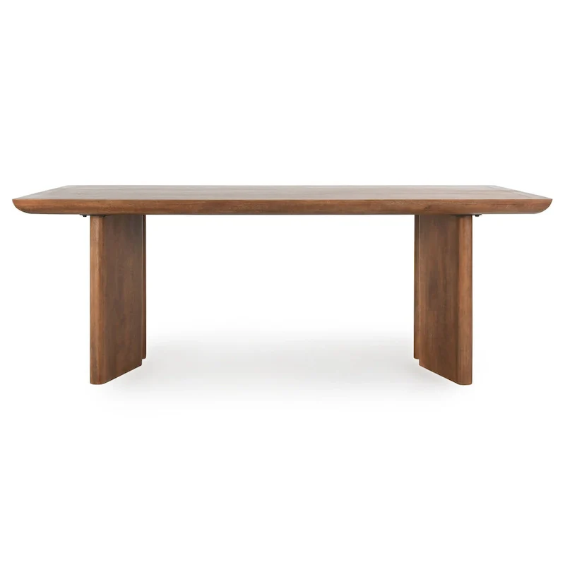 84-Inch Mango Wood Dining Table (Ochre)