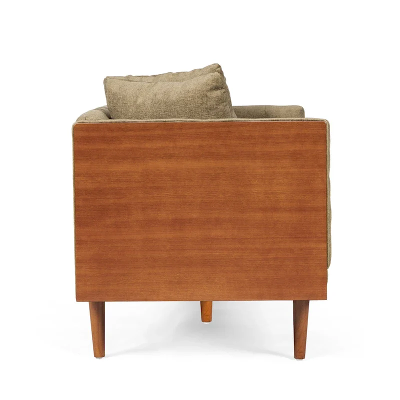 Tufted Loveseat with Accent Pillows