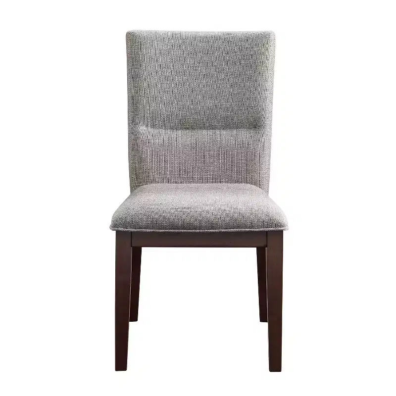 Set of 2 18" Amalie Side Chairs Beige - Steve Silver Co.: Mid Century Modern, Walnut Finish, Polyester Upholstery