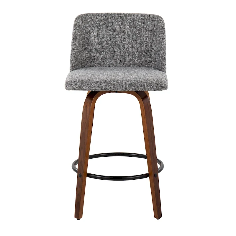 Carson Carrington Vallberga 26  Counter Stool with Black Round Footrest (Set of 2)