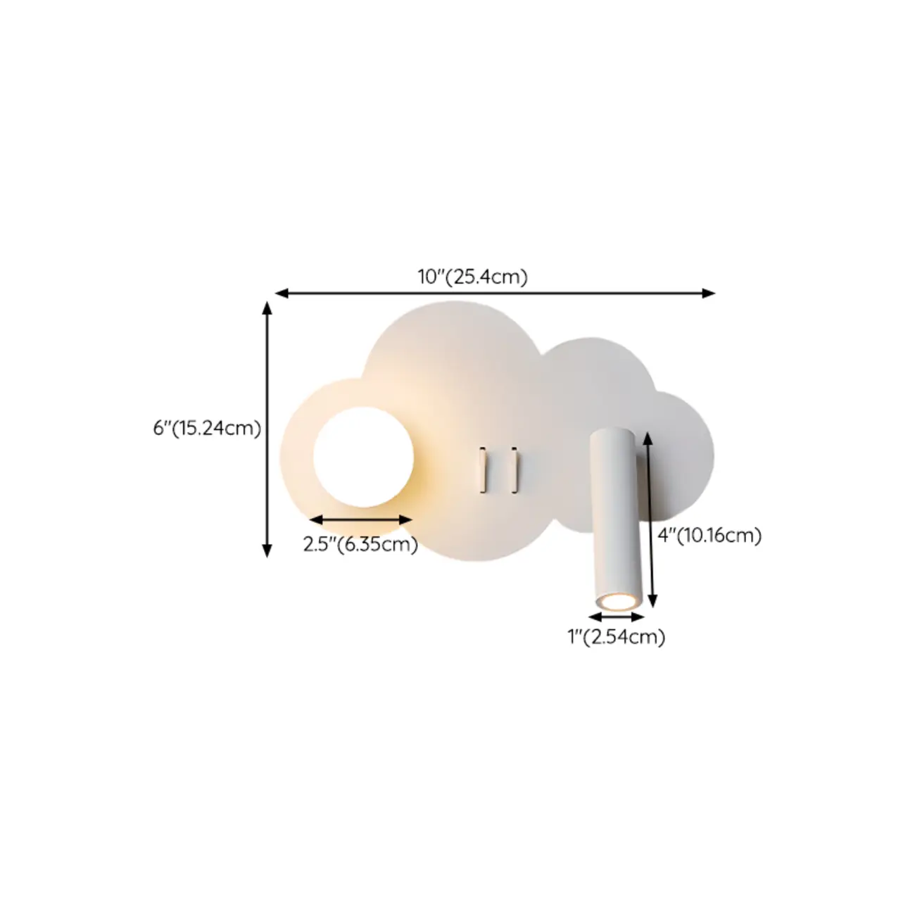 Sleek Adjustable Metal LED Wall Sconce with Acrylic Shade