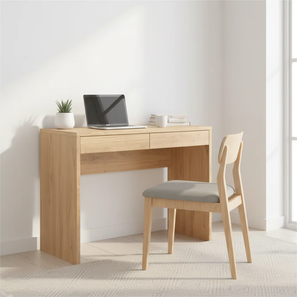 Home Office Writing Desk with 2 Storage Drawers