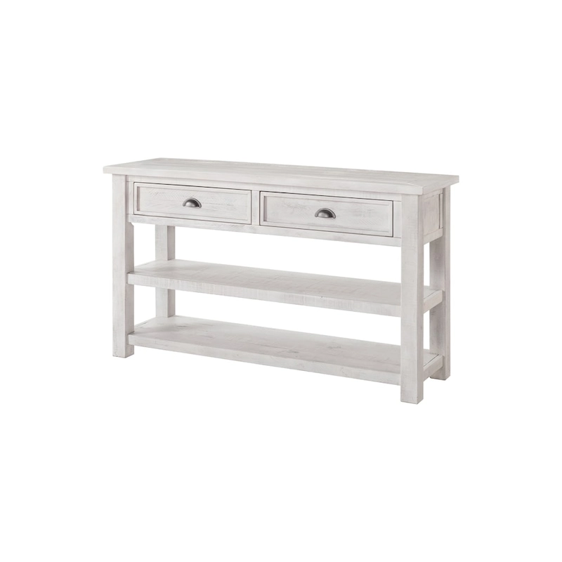 The Gray Barn Downington Solid Wood 2-Drawer Sofa Console Table