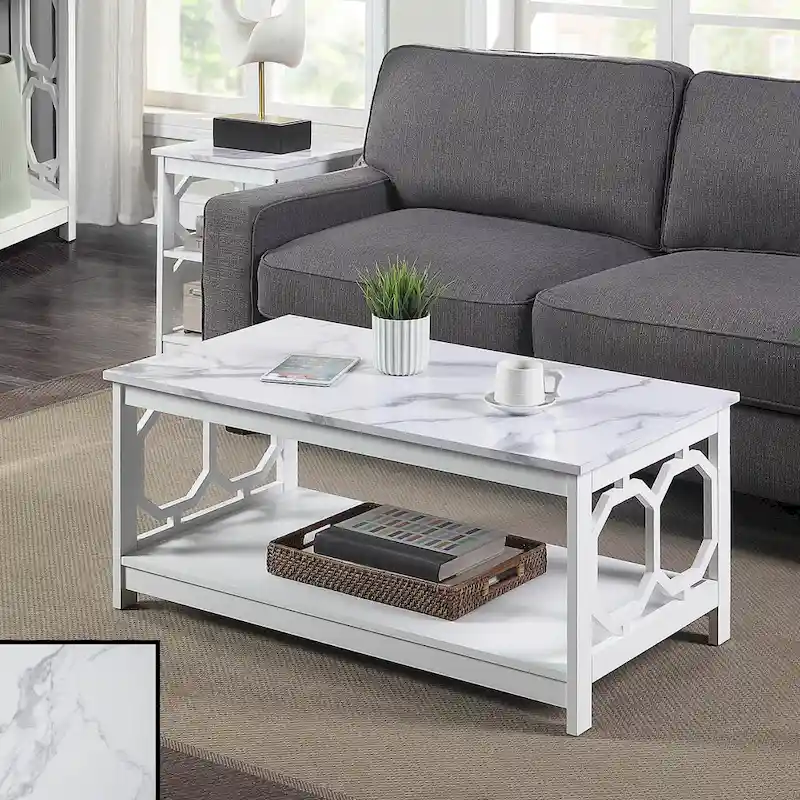 Convenience Concepts Omega Coffee Table with Shelf