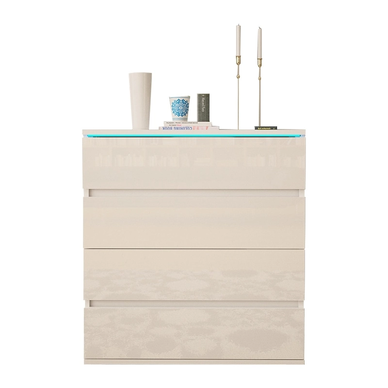 Strick & Bolton Cyrena Glossy Modern Dresser