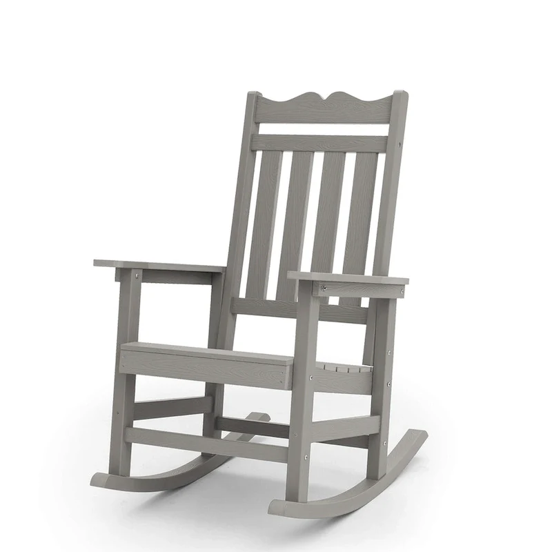 BONOSUKI Patio Adirondack Rocking Chair,Fire Pit Chair Weather Resistant