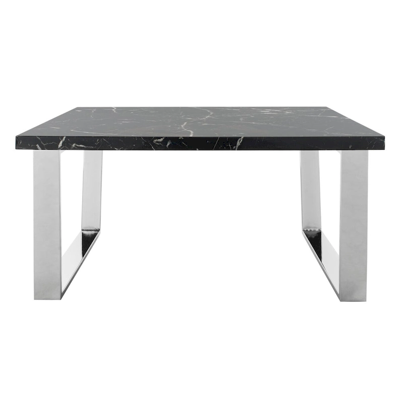 SAFAVIEH Bea Black/ Brass Square Coffee Table - 31.5