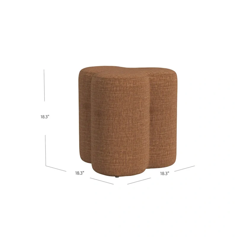 HomePop Clover Shaped Ottoman
