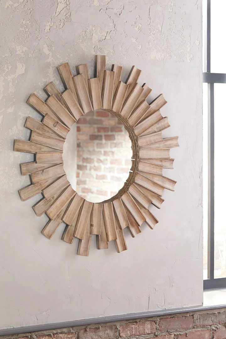 Donna Rustic Sunburst Accent Mirror