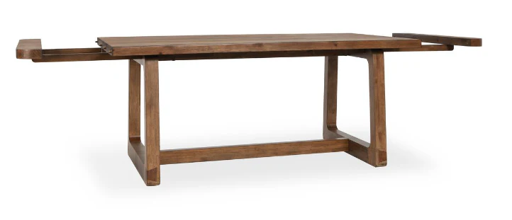 Lyra Pine Wood 80-110 Ext Dining Table Smoke Brown