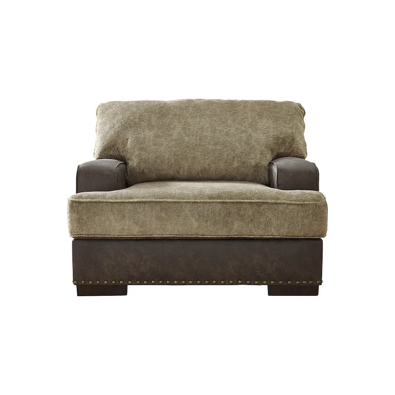 Signature Design by Ashley Alesbury Chocolate Chair and a Half - 49W x 44D x 40H